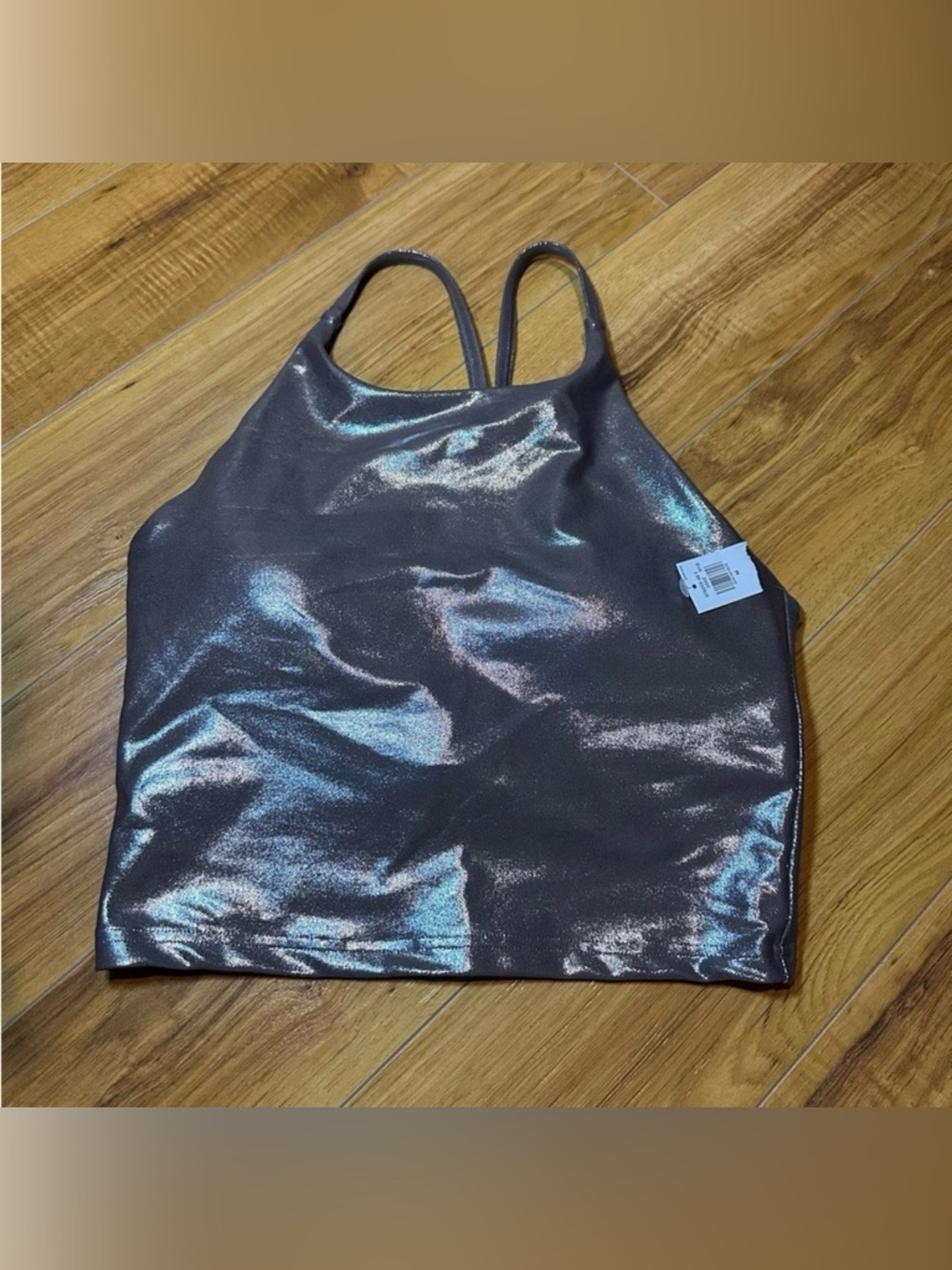 Old Navy Metallic Mauve Sport Bra
